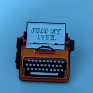 Just My Type Enamel Pin